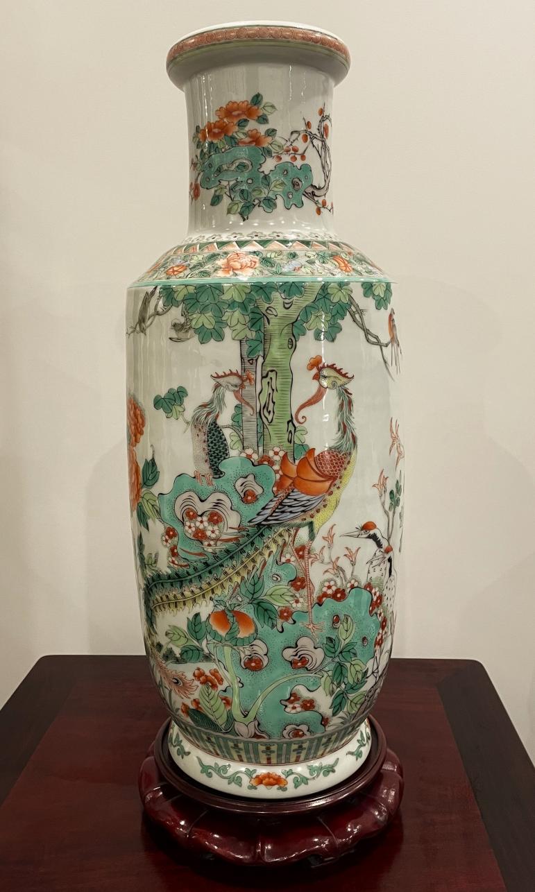 段茂發(fā)教學研究與生產(chǎn)實踐古彩作品《五倫圖》